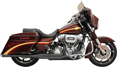 Bassani Xhaust - Bassani Xhaust Road Rage 2 into 1 Systems - EXH RR 2-1 BLK 10-14FLT