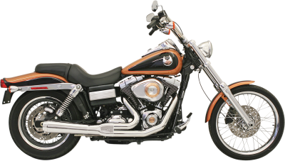 Bassani Xhaust - Bassani Xhaust Road Rage 2 Into 1 Short Exhaust - Chrome - 2006-2017 Dyna