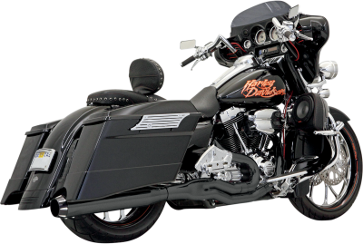 Bassani Xhaust - Bassani Xhaust 4 Inch Road Rage II B1 Power 2 Into 1 Straight Exhaust - Black - Twin Cam Touring