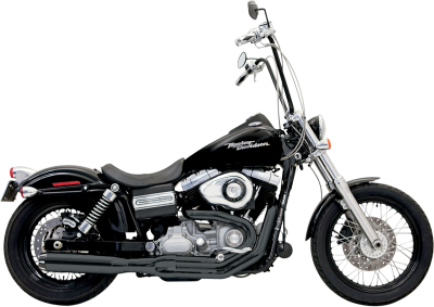 Bassani Xhaust - Bassani Xhaust Road Rage II B1 Power 2 Into 1 Exhaust - Black - 1991-2017 Dyna