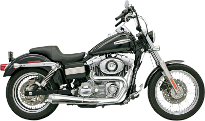 Bassani Xhaust - Bassani Xhaust Road Rage 2 Into 1 Exhaust - Chrome - 1991-2017 Dyna FXD
