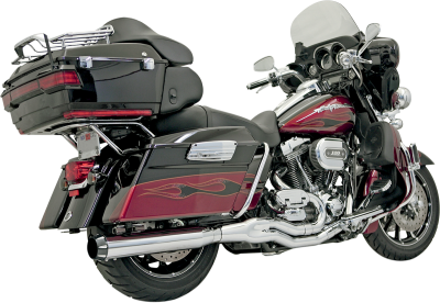 Bassani Xhaust - Bassani Xhaust Road Rage B4 2 Into 1 Straight Can Exhaust - Chrome - Twin Cam Touring