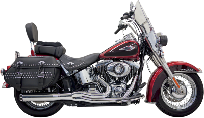 Bassani Xhaust - Bassani Xhaust Road Rage II B1 Power 2 Into 1 Exhaust - Chrome - Twin Cam Softail