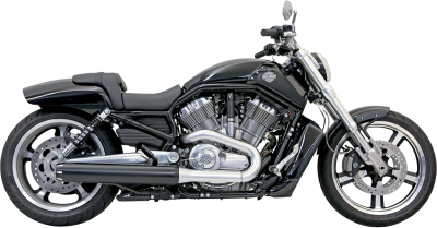 Bassani Xhaust - Bassani Xhaust 4" Slip-On Mufflers - MUFFLERS 4"FLUTE VRSCF BK