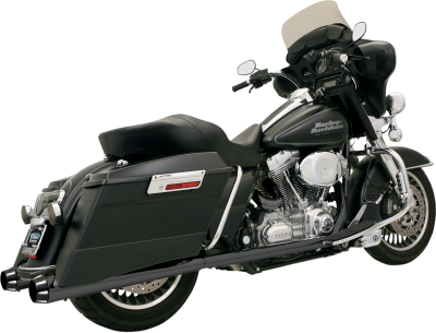 Bassani Xhaust - Bassani Xhaust 4" Slip-On Mufflers - MUFFLERS 4" FLUTE FL BLK