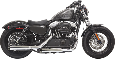 Bassani Xhaust - Bassani Xhaust 3" Firepower Series Slip-On Mufflers - MUFFLERS CHR/BLK 2014 XL