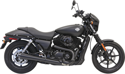 Bassani Xhaust - Bassani Xhaust 4 Inch Performance Slip-On Megaphone Muffler - Black - Street 500 750
