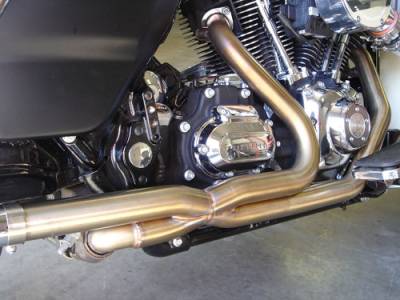 Jackpot - Jackpot head pipe 2/1/2 Stainless Steel Tri Glide