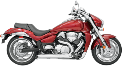 Bassani Xhaust - Bassani Xhaust Pro Street Over and Under Turn Out Exhaust - Chrome - Boulevard
