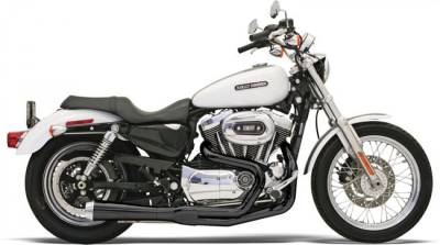 Bassani Xhaust - Bassani Xhaust Road Rage 2 into 1 Systems - EXHAUST RR2-1UP04-13XL BK