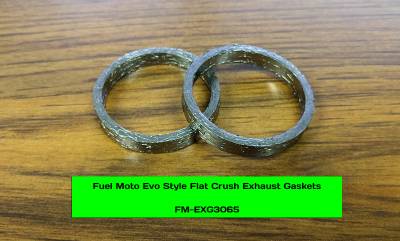 Fuel Moto - Fuel Moto M8-Twin Cam Flat Crush Exhaust Gaskets (Pair)