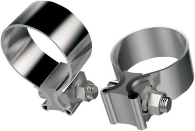 Fuel Moto - Stainless Steel Replacement Muffler Clamps - Pair