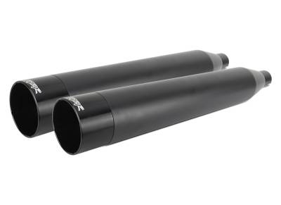 Two Brothers - Two Brothers Comp-S Black with Black Aluminum End Cap Slip-On Mufflers