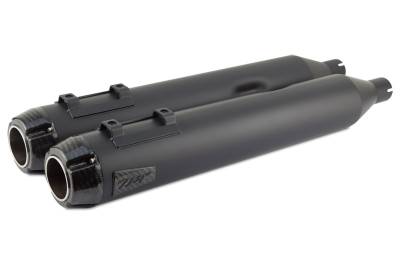 Two Brothers - Two Brothers Comp-S Ceramic Black with Carbon Fiber End Cap Slip-On Mufflers