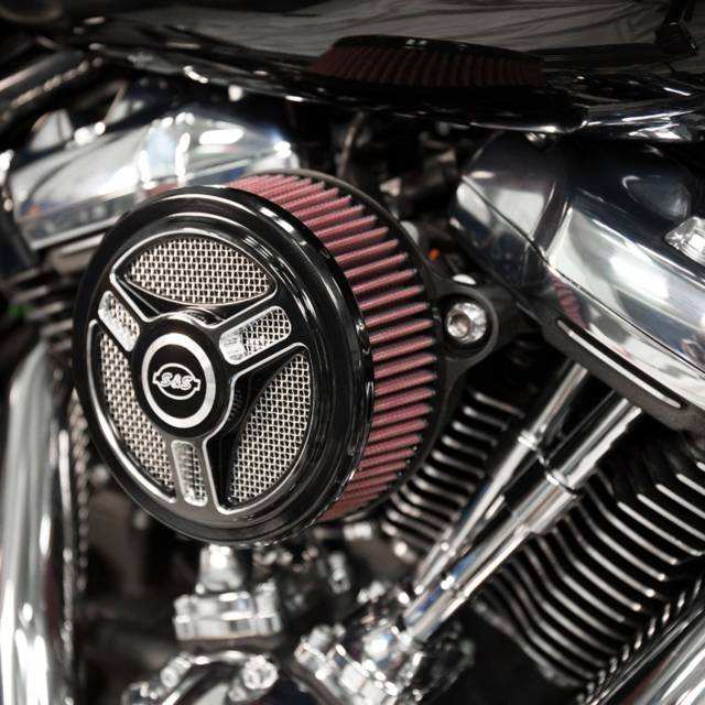 HarleyDavidson S&Sエアクリーナー【新品未開封】 S&S Super Stock Stealth Stage 1 Air Cleaner Harley Big Twin Cam 99