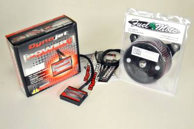 Dynojet - Dynojet - Power Commander V + Fuel Moto AC/DC Air Cleaner - 07-11 Harley Softail Deluxe / Heritage