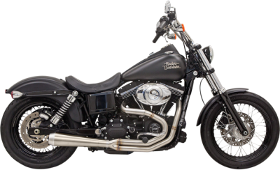 バッサーニ(Bassani) Natural Road Rage Ⅲ Bassani Xhaust Road Rage III 2 Into 1 Exhaust - Stainless - Dyna