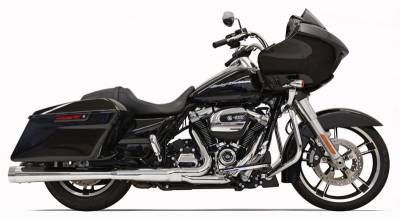 Bassani Xhaust - Bassani Xhaust 4 Inch DNT Slip-On Megaphone Muffler - Chrome - M8 Touring
