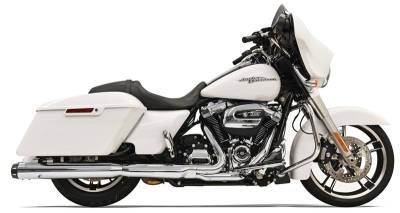 Bassani Xhaust - Bassani Xhaust 4 Inch Quick Change Slip-On Mufflers - Chrome - M8 Touring