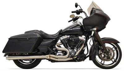 Bassani Xhaust - Bassani Xhaust Road Rage III 2 Into 1 Long Exhaust - Stainless - Twin Cam Touring