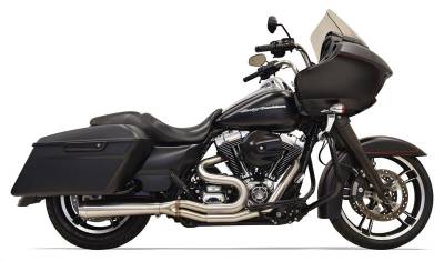 Bassani Xhaust - Bassani Xhaust Road Rage III 2 Into 1 Mid-Length Exhaust - Stainless - M8 Touring
