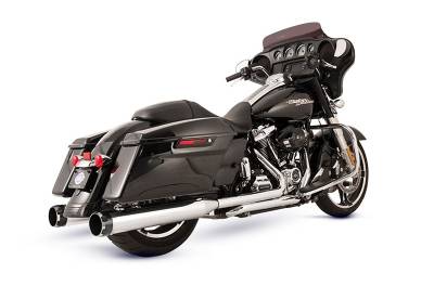 S&S Cycle - S&S Cycle Chrome El Dorado 50 State Exhaust System with Black Thruster End Caps