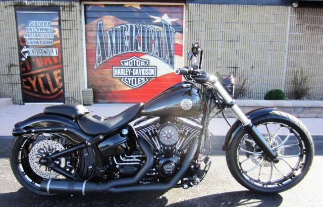 D&D - D&D Bob Cat Upswept 2 into 1 Black with Black Sleeve 13-17 Softail Breakout