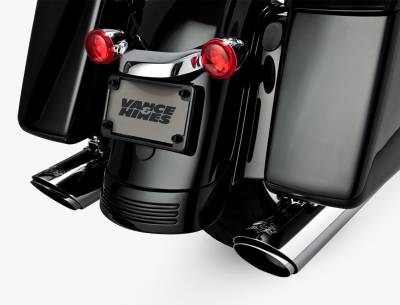 Vance & Hines Twin Slash Round Slip-On Muffler - Chrome