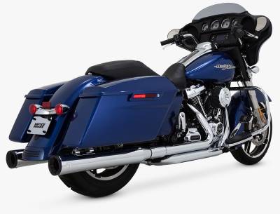 Vance & Hines - Vance & Hines Eliminator 400 Slip-On Muffler - Chrome with Black End Caps - M8 Touring