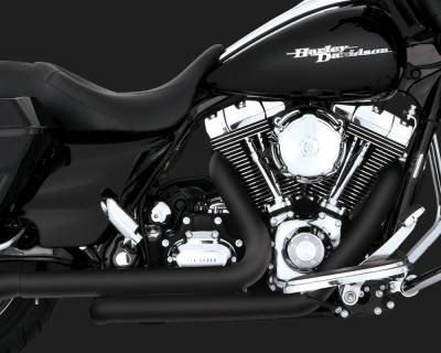 Vance & Hines - Vance & Hines - Dresser Duals Black Twin Cam 09-16