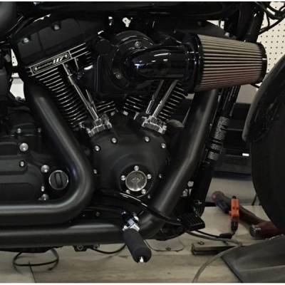 D&D - D&D Boss Boarzilla 2-1 Black Perforated Wrapped Baffle Exhaust System Dyna