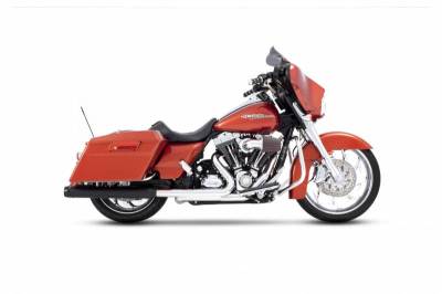 Rinehart - Rinehart - Touring 3.5" Slip-On Mufflers Black with Black End Caps