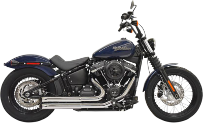 Bassani Xhaust - Bassani Pro Street Turn Out Chrome M8 Softail