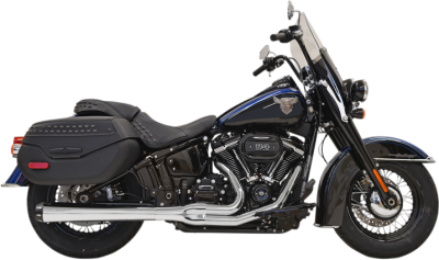 Bassani Xhaust - Bassani Road Rage 2 into 1 exhaust Chrome M8 Softail Deluxe Heritage