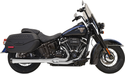 Bassani Xhaust - Bassani Xhaust Road Rage 2 Into 1 Exhaust - Chrome - M8 Softail Deluxe Heritage