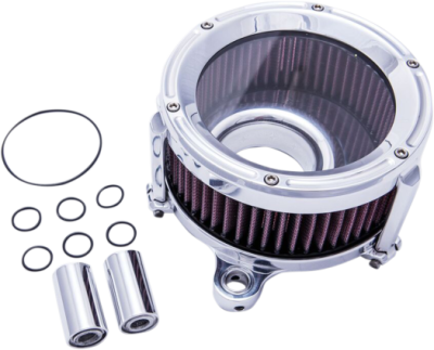 Trask Performance - Trask Assault Air Cleaner Chrome - Twin Cam Cable Operated Models