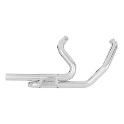 Rinehart - Rinehart Slimline Duals Chrome - Header Kit Twin Cam