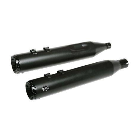 S&S Cycle GNX Slip On Mufflers Milwaukee-8 Black