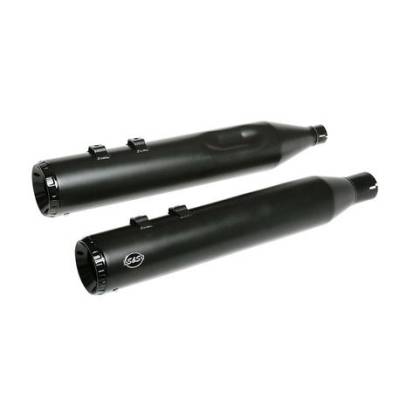 S&S Cycle - S&S Cycle 4.5" GNX Slip On Mufflers Milwaukee-8 Black