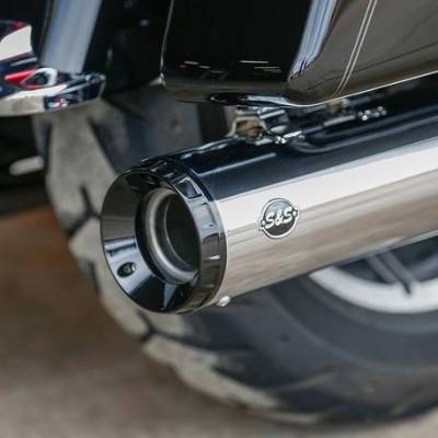 S&S Cycle - S&S Cycle 4.5" GNX Slip On Mufflers Milwaukee-8 Chrome