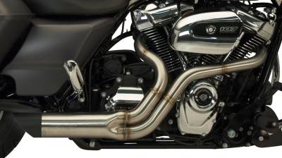 SuperTrapp - Kerker Bootlegger Shorty 2-into-1 Exhaust System FLH M8