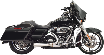 Bassani Xhaust - Bassani Ripper 2-into-1 Short Megaphone System M8 FLH Stainless