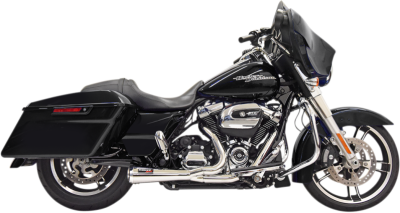 Bassani Xhaust - Bassani Ripper 2-into-1 Short Megaphone System M8 FLH Chrome