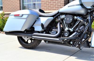 Jackpot RTX 2 Into 1 Exhaust with Heat Shields Black
