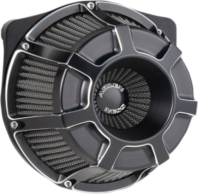 Arlen Ness - Arlen Ness Inverted Air Cleaner - Beveled Black - Milwaukee-8