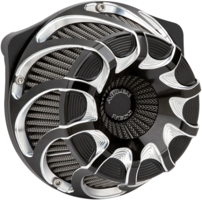 Arlen Ness - Arlen Ness Inverted Air Cleaner Drift Black Twin Cam TBW