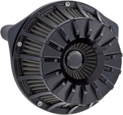 Arlen Ness - Arlen Ness Inverted Air Cleaner 15 Spoke Black Twin Cam TBW
