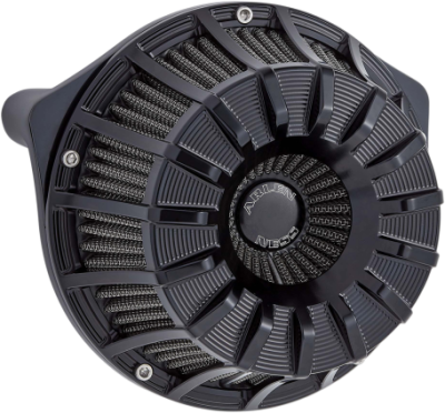 Arlen Ness - Arlen Ness Inverted Air Cleaner - 15-Spoke Black - Twin Cam FBW