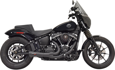 Bassani Xhaust - Bassani Xhaust Ripper 2 Into 1 Short Exhaust - Black - M8 Softail