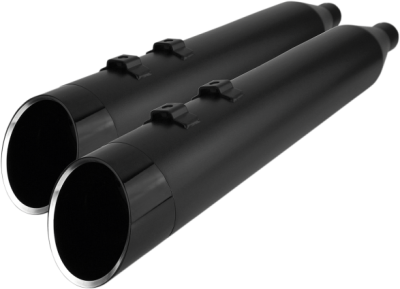 Khrome Werks - Khrome Werks 4.5 Inch HP-Plus Slip-On Mufflers - Black with Edge Tip - Twin Cam